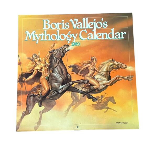 1989 Boris Vallejo Mythology Calendar Unused same dates again in 2034 - Picture 1 of 15